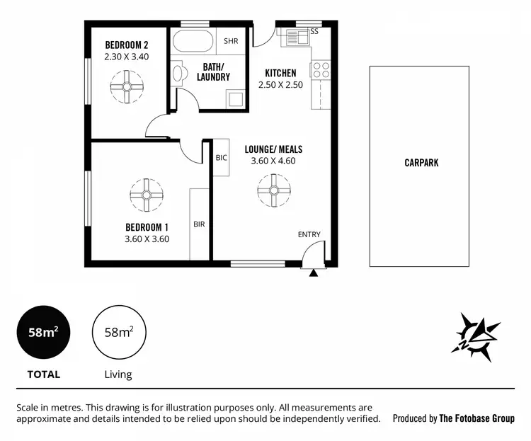 Floorplan of Homely unit listing, 6/24 Ponton Street, Salisbury SA 5108