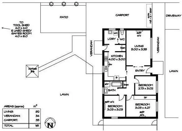 Floorplan of Homely house listing, 22 Calstock  Avenue, Edwardstown SA 5039