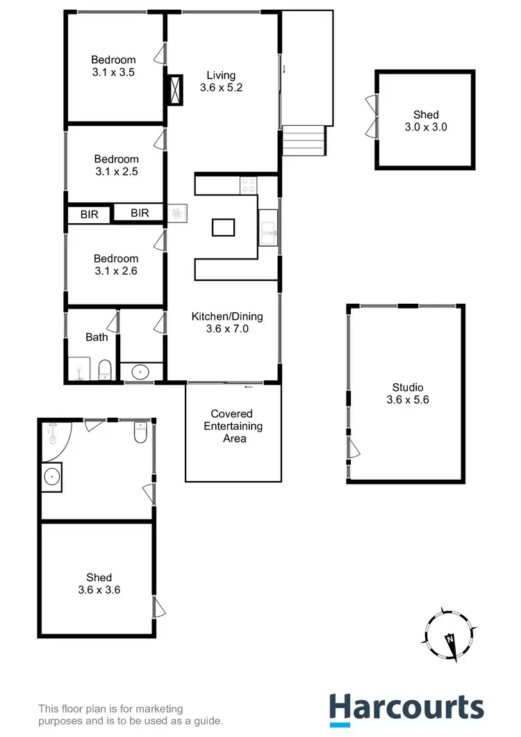 Floorplan of Homely house listing, 11 Seventh Avenue, Dodges Ferry TAS 7173