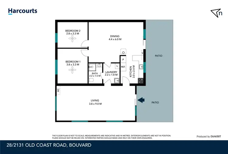 Floorplan of Homely unit listing, 29/2131 Old Coast Road, Bouvard WA 6211