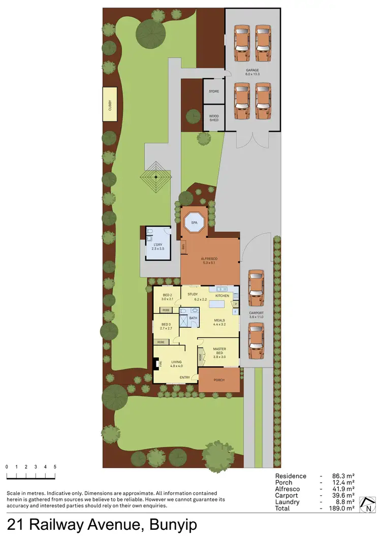 Floorplan of Homely house listing, 21 Railway Avenue, Bunyip VIC 3815