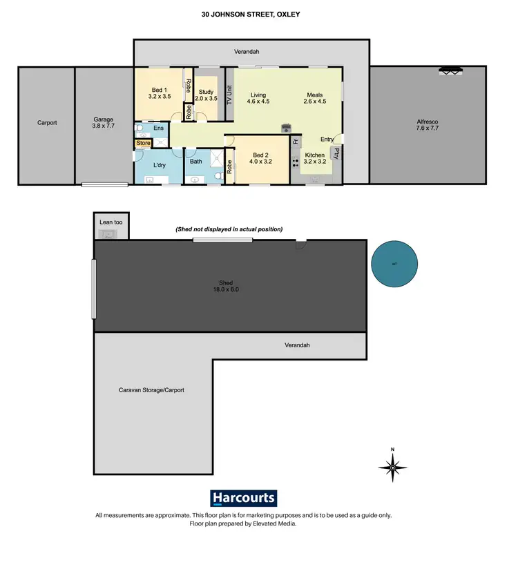 Floorplan of Homely house listing, 30 Johnson Street, Oxley VIC 3678