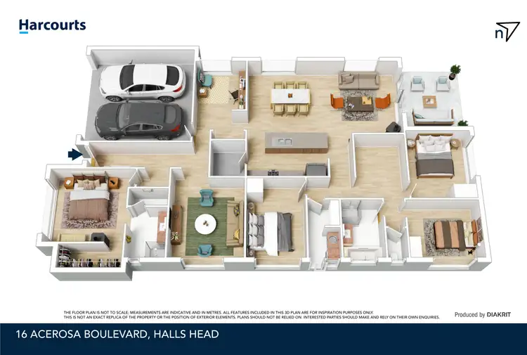 Floorplan of Homely house listing, 16 Acerosa Boulevard, Halls Head WA 6210