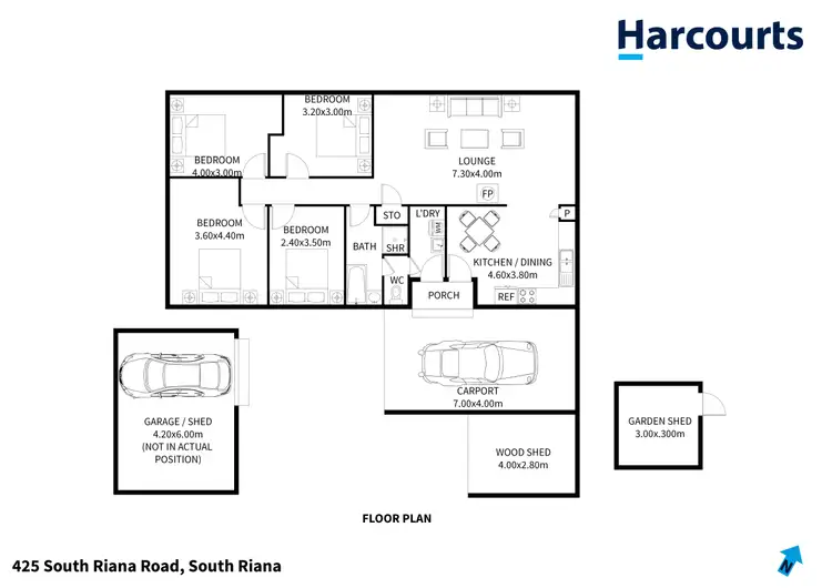 Floorplan of Homely house listing, 425 South Riana Road, South Riana TAS 7316