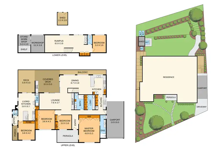 Floorplan of Homely house listing, 27 The Avenue, Ferntree Gully VIC 3156