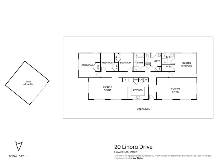 Floorplan of Homely house listing, 20 Linora Drive, Gowrie Mountain QLD 4350