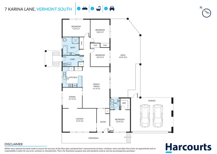Floorplan of Homely house listing, 7 Karina Lane, Vermont South VIC 3133