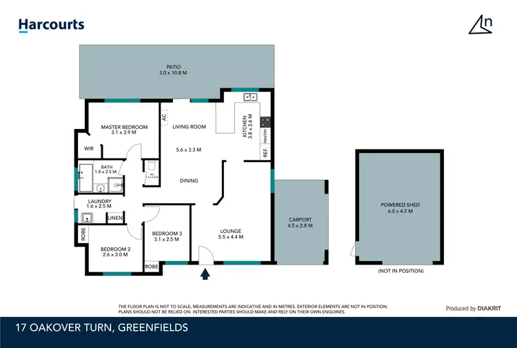 Floorplan of Homely house listing, 17 Oakover Turn, Greenfields WA 6210