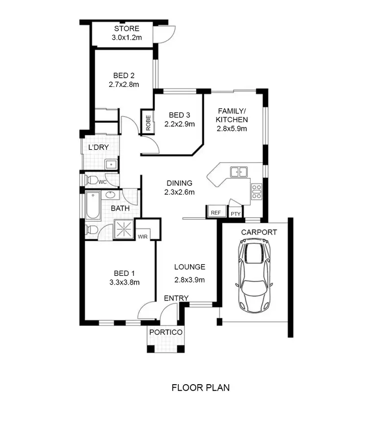 Floorplan of Homely house listing, 4/2 Moreton Crescent, Warnbro WA 6169