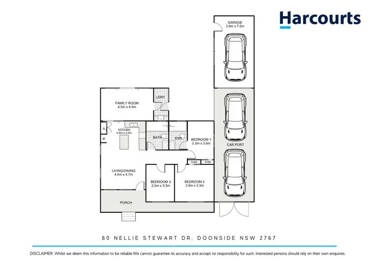 Floorplan of Homely house listing, 80 Nellie Stewart Drive, Doonside NSW 2767