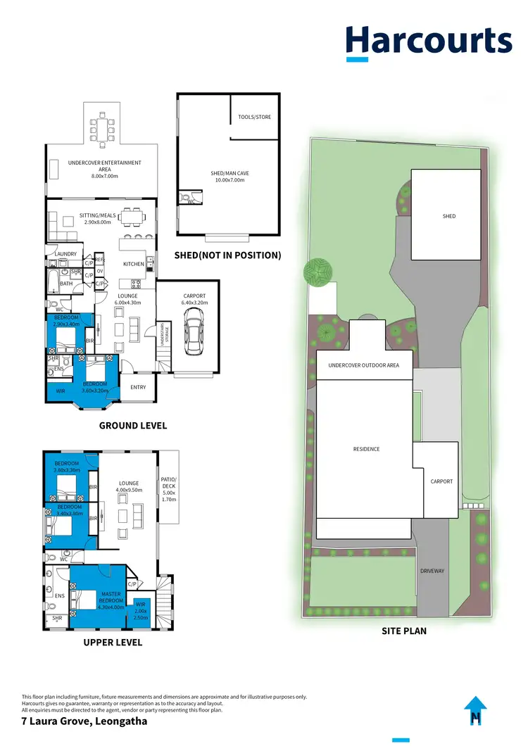 Floorplan of Homely house listing, 7 Laura Grove, Leongatha VIC 3953