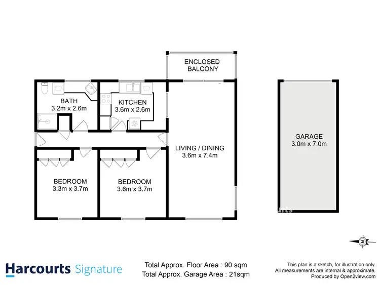 Floorplan of Homely unit listing, 25/13 Alma Street, Bellerive TAS 7018