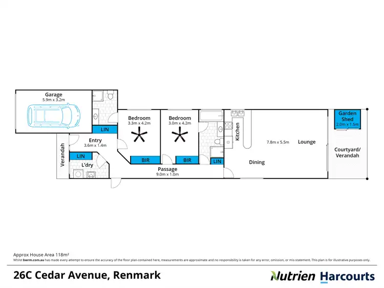 Floorplan of Homely house listing, 26c Cedar Avenue, Renmark SA 5341