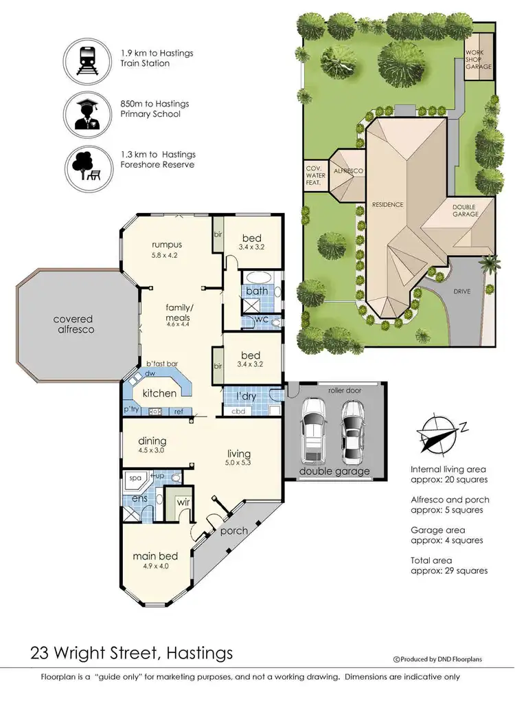 Floorplan of Homely house listing, 23 Wright Street, Hastings VIC 3915