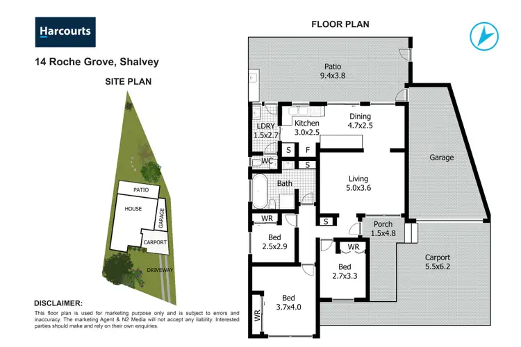 Floorplan of Homely house listing, 14 Roche Grove, Shalvey NSW 2770