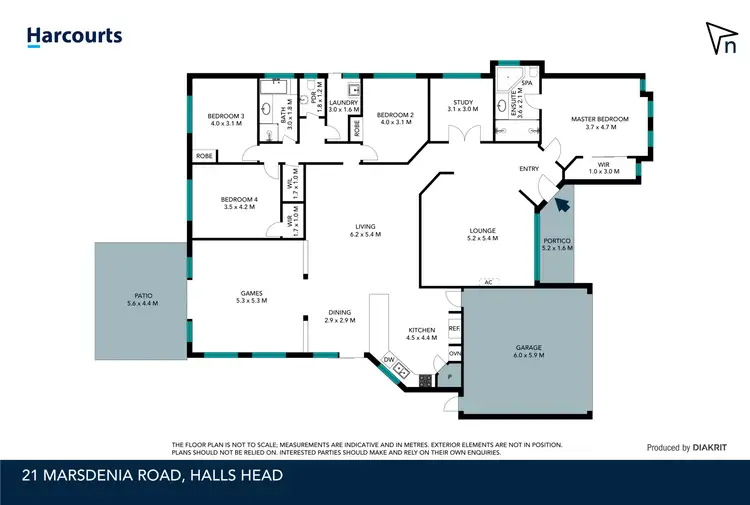 Floorplan of Homely house listing, 21 Marsdenia Road, Halls Head WA 6210