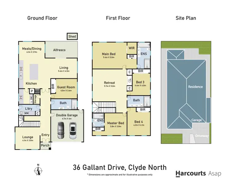 Floorplan of Homely house listing, 36 Gallant Drive, Clyde North VIC 3978