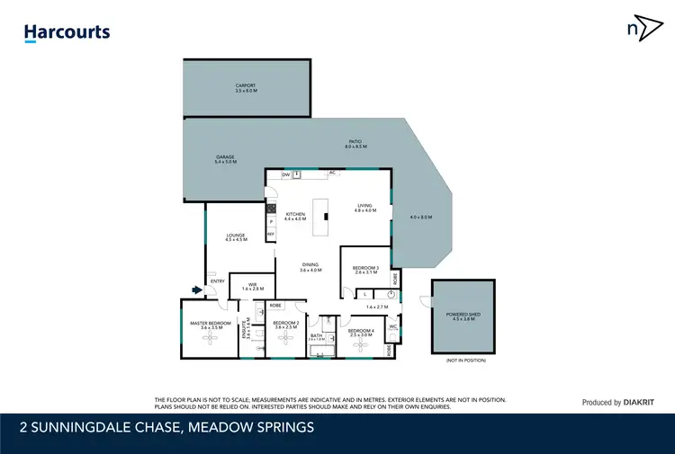 Floorplan of Homely house listing, 2 Sunningdale Chase, Meadow Springs WA 6210
