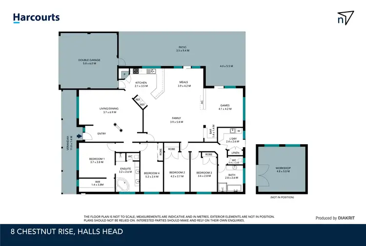 Floorplan of Homely house listing, 8 Chestnut Rise, Halls Head WA 6210