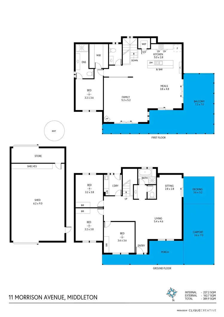 Floorplan of Homely house listing, 11 Morrison Avenue, Middleton SA 5213
