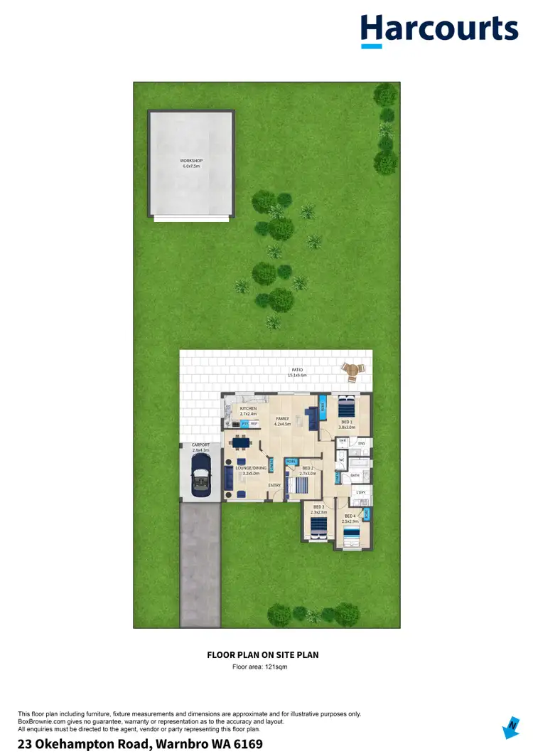 Floorplan of Homely house listing, 23 Okehampton Road, Warnbro WA 6169