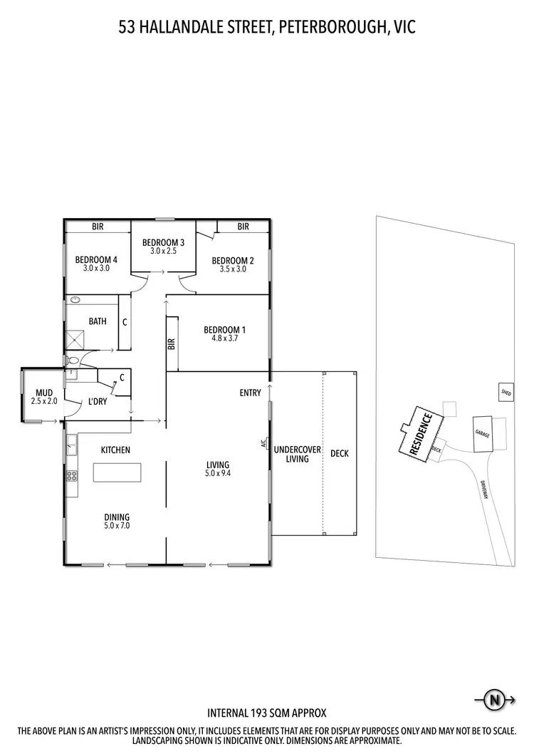Floorplan of Homely house listing, 53 Halladale Street, Peterborough VIC 3270