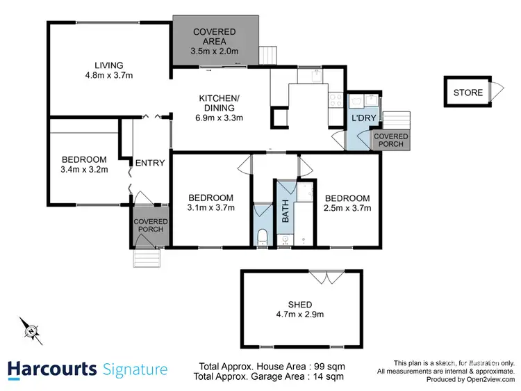 Floorplan of Homely house listing, 7 Benboyd Circle, Rokeby TAS 7019