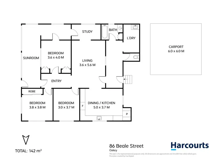Floorplan of Homely house listing, 86 Beale Street, Oakey QLD 4401