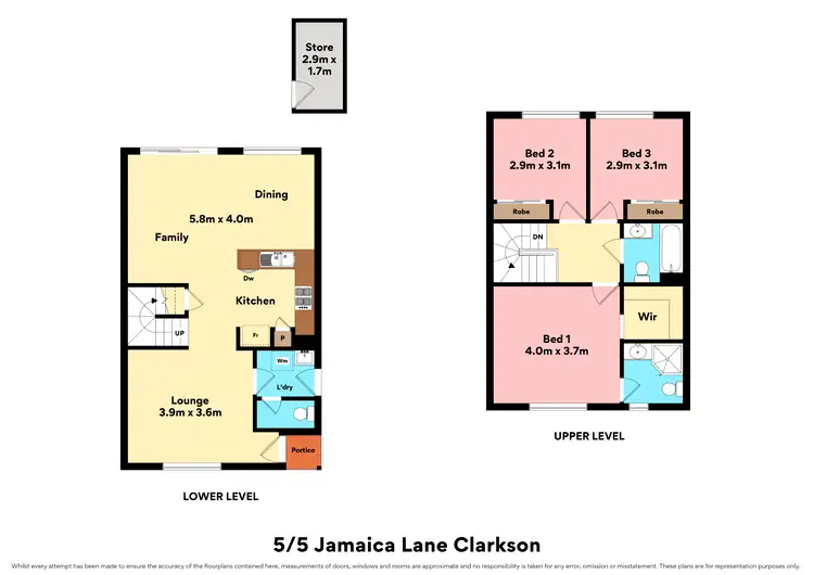 Floorplan of Homely townhouse listing, Unit 5/5 Jamaica Lane, Clarkson WA 6030