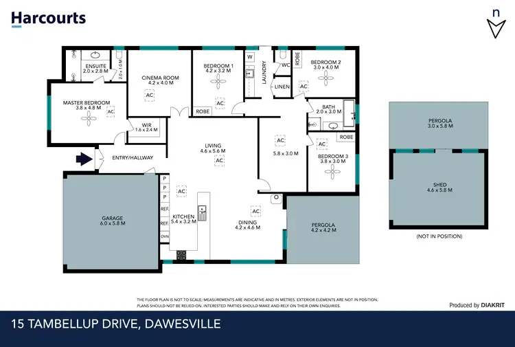 Floorplan of Homely house listing, 15 Tambellup Drive, Dawesville WA 6211