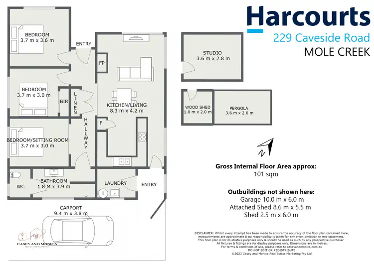 Floorplan of Homely house listing, 229 Caveside Road, Mole Creek TAS 7304