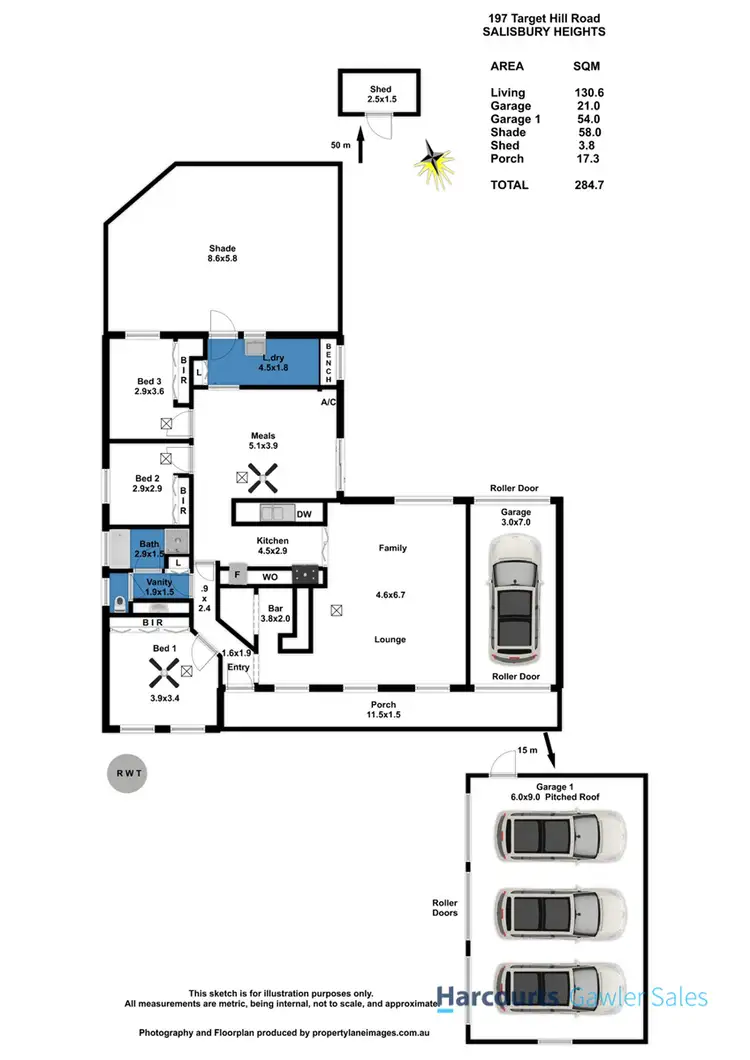 Floorplan of Homely house listing, 197 Target Hill Road, Greenwith SA 5125