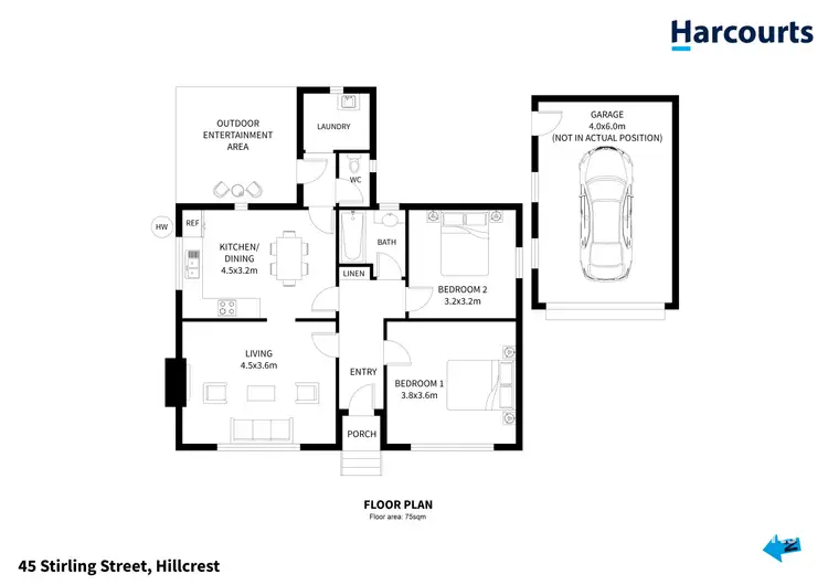Floorplan of Homely house listing, 45 Stirling Street, Hillcrest TAS 7320