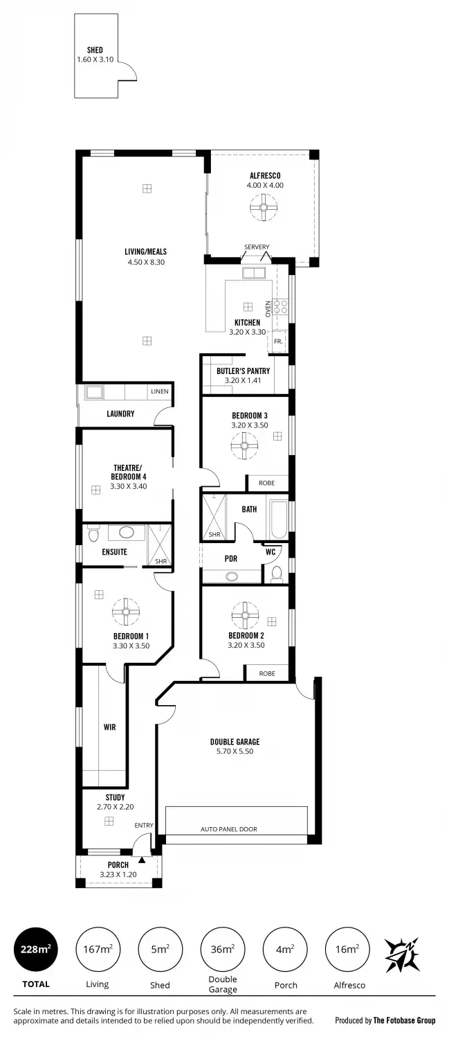 Floorplan of Homely house listing, 4 Gepps Avenue, Parafield Gardens SA 5107