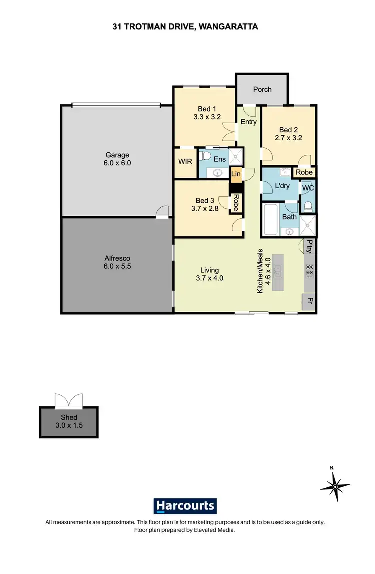 Floorplan of Homely house listing, 31 Trotman Drive, Wangaratta VIC 3677