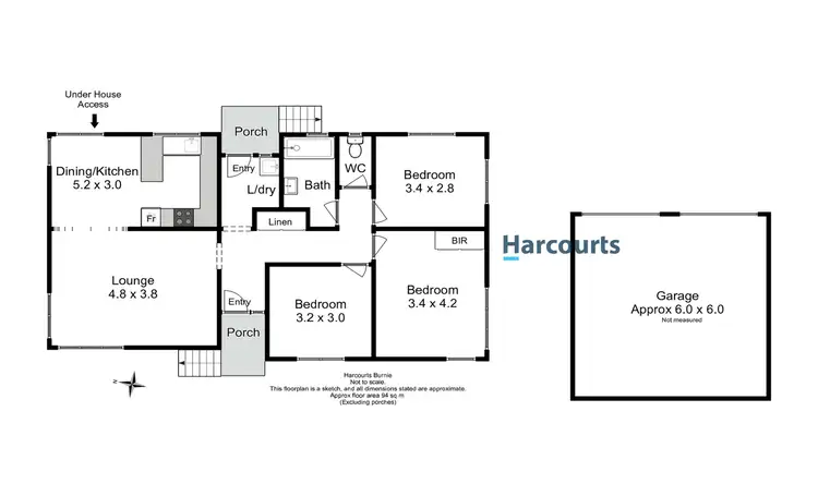 Floorplan of Homely house listing, 85 Collins Street, Brooklyn TAS 7320