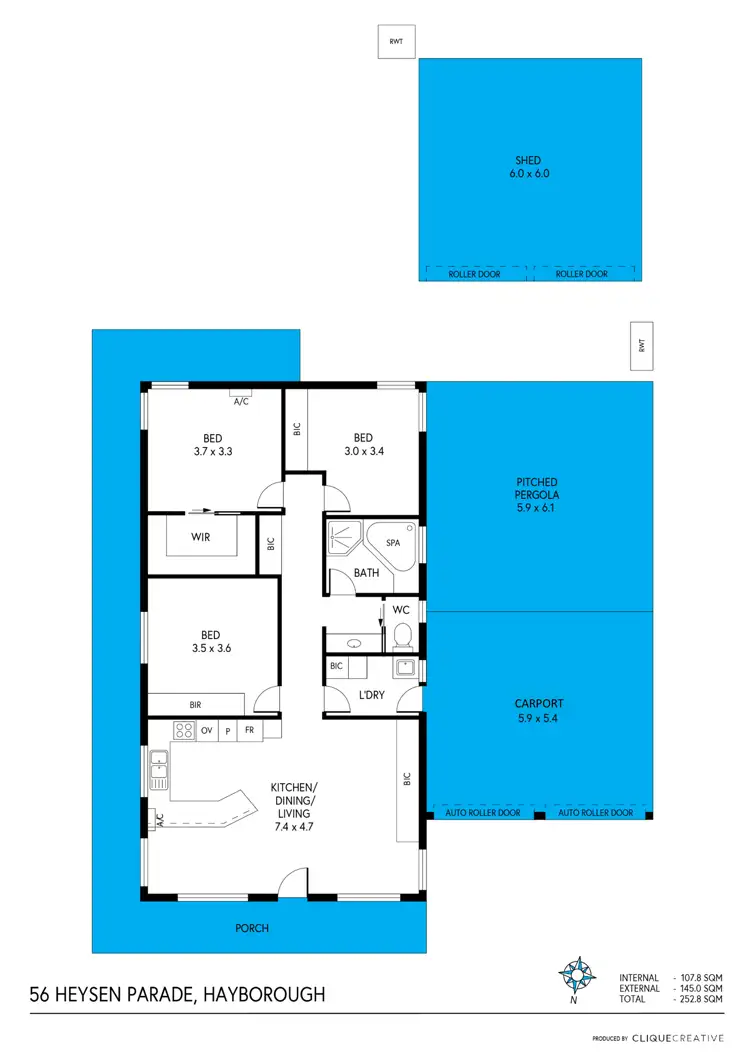 Floorplan of Homely house listing, 56 Heysen Parade, Hayborough SA 5211