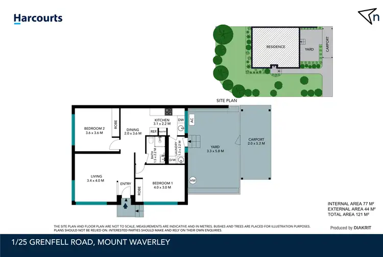 Floorplan of Homely unit listing, 1/25 Grenfell Road, Mount Waverley VIC 3149