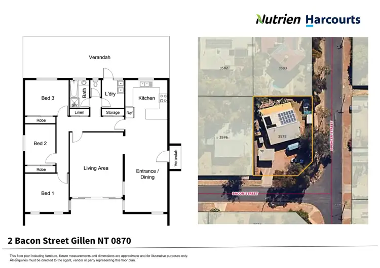 Floorplan of Homely house listing, 2 Bacon Street, Gillen NT 870