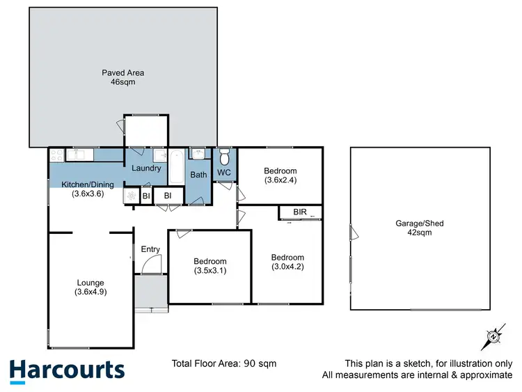 Floorplan of Homely house listing, 26 Luckman Place, Rokeby TAS 7019