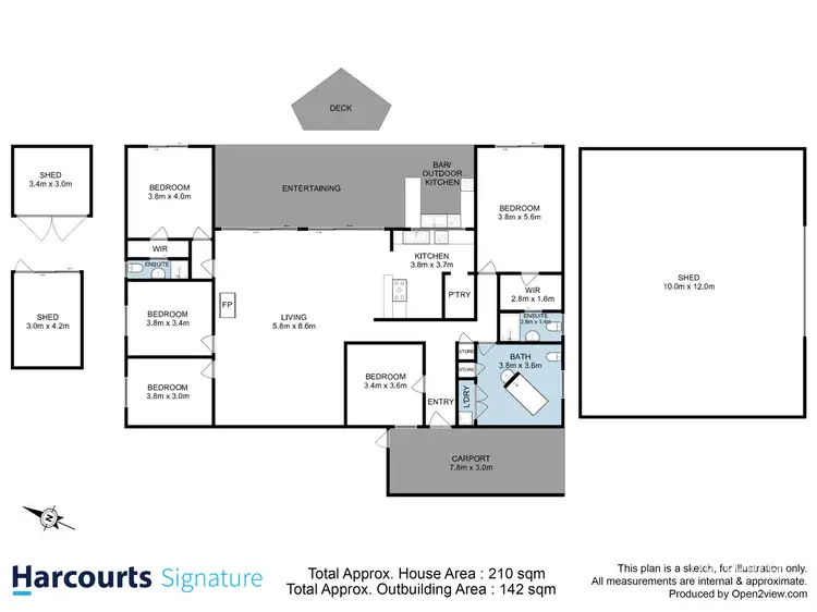 Floorplan of Homely house listing, 329 Top Swamp Road, Lachlan TAS 7140