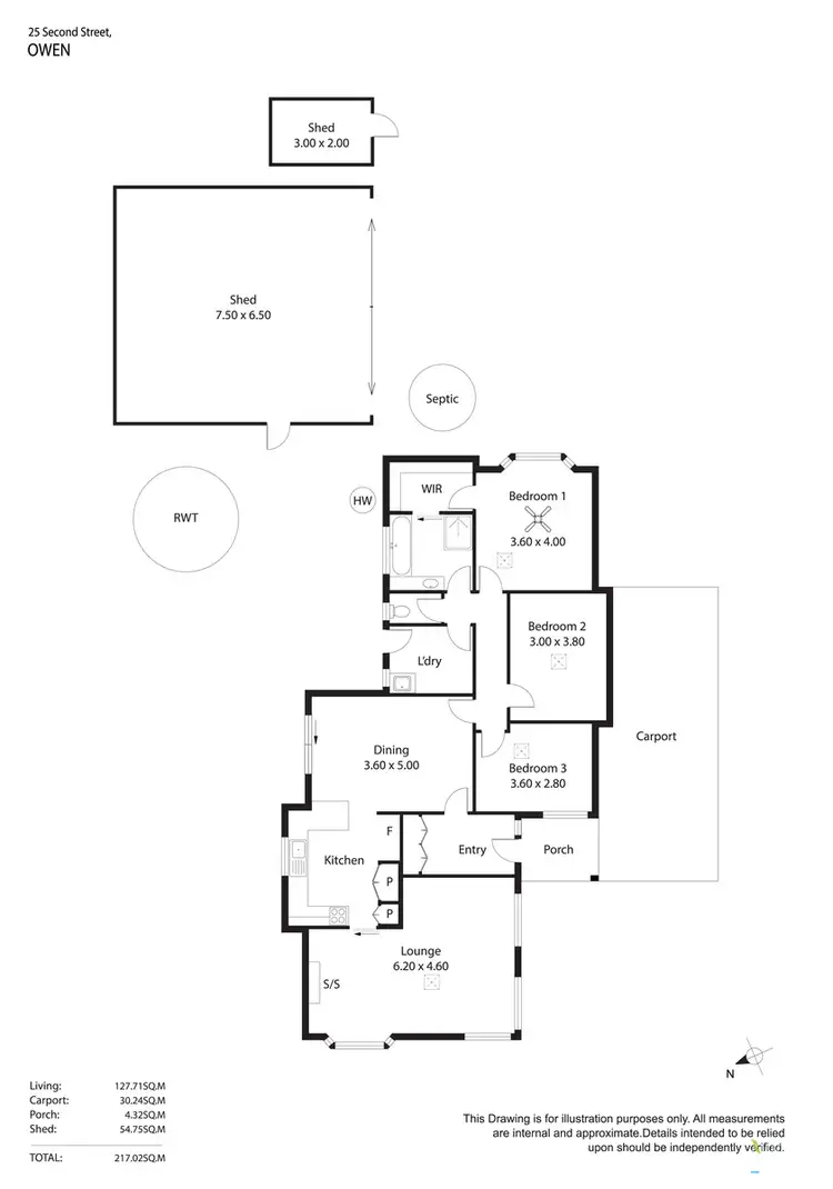 Floorplan of Homely house listing, 25 Second Street, Owen SA 5460