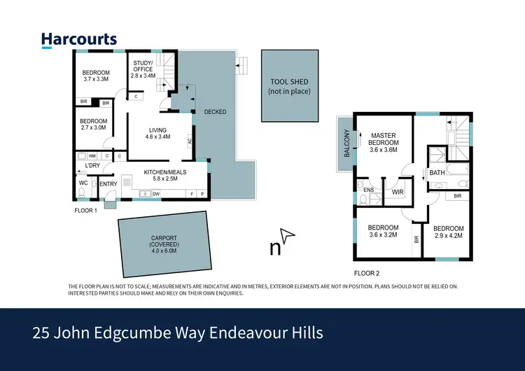 Floorplan of Homely house listing, 25 John Edgcumbe Way, Endeavour Hills VIC 3802