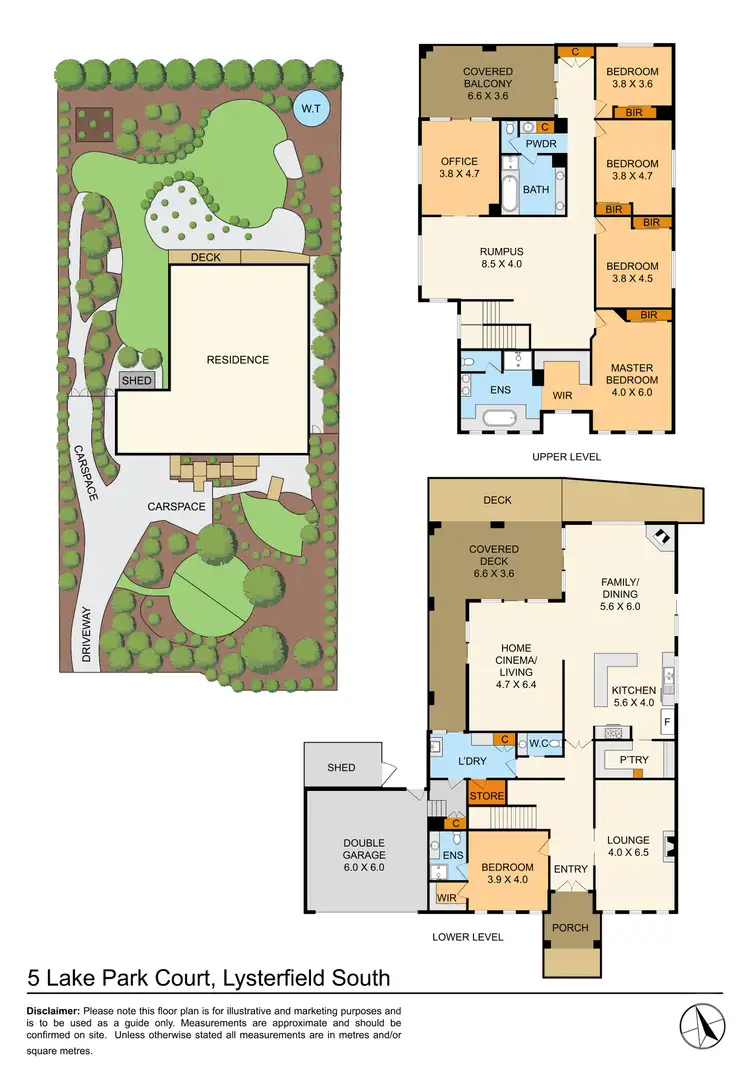 Floorplan of Homely house listing, 5 Lake Park Court, Lysterfield South VIC 3156