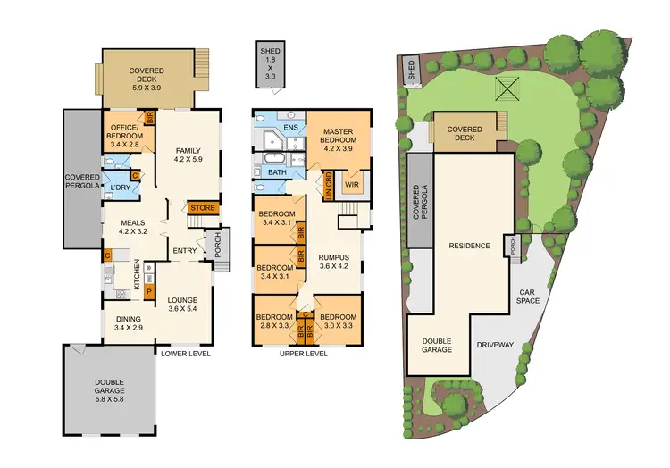 Floorplan of Homely house listing, 5 Auriol Court, Ferntree Gully VIC 3156
