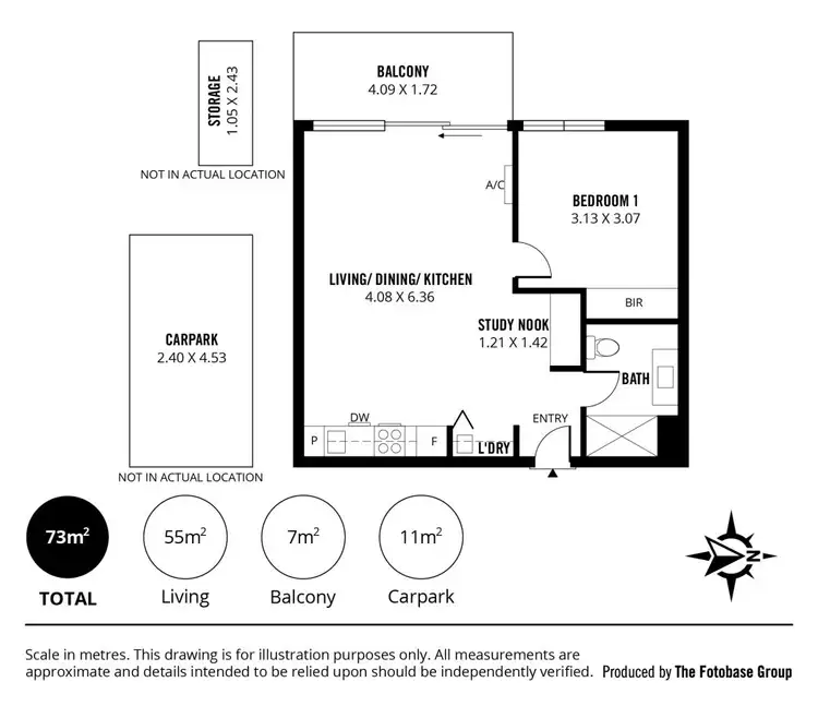 Floorplan of Homely apartment listing, 1602/156 Wright Street, Adelaide SA 5000