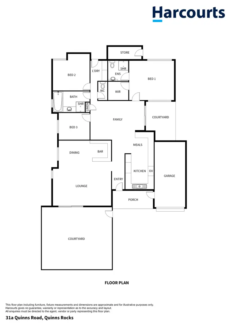 Floorplan of Homely house listing, 31A Quinns Road, Quinns Rocks WA 6030