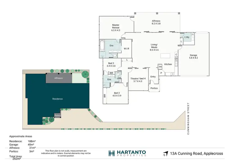 Floorplan of Homely house listing, 13A Cunningham Street, Applecross WA 6153