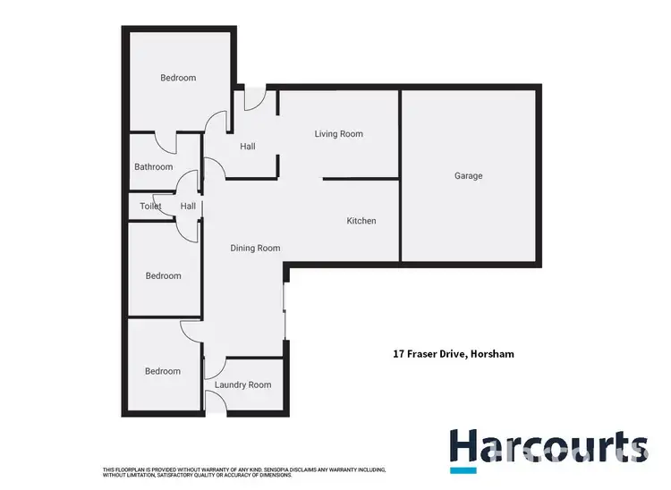 Floorplan of Homely house listing, 17 Fraser Drive, Horsham VIC 3400