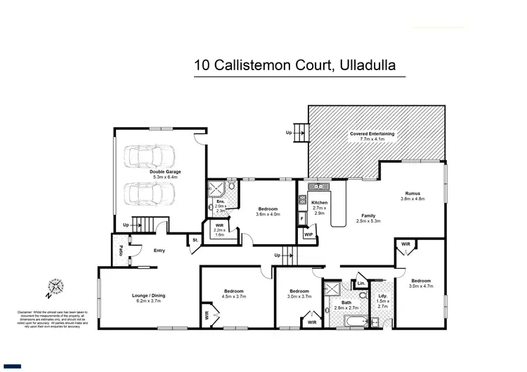 Floorplan of Homely house listing, 10 Callistemon Court, Ulladulla NSW 2539